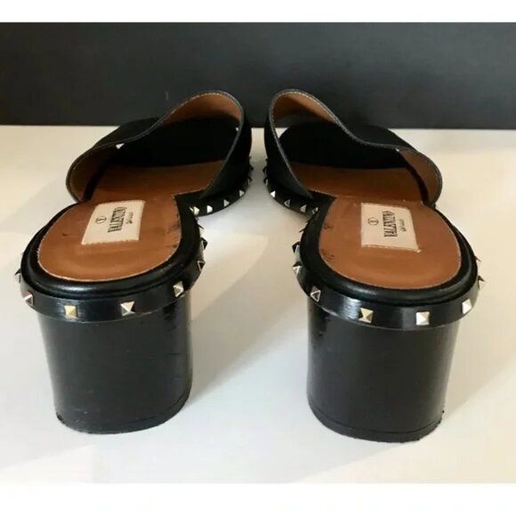 Authentic Valentino Soul Rockstud block heel leather sandals. Size EU 40.5 - Picture 4 of 8